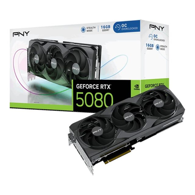 Karta graf. PNY RTX 5080 Triple Fan OC 16 GB - imagine 9