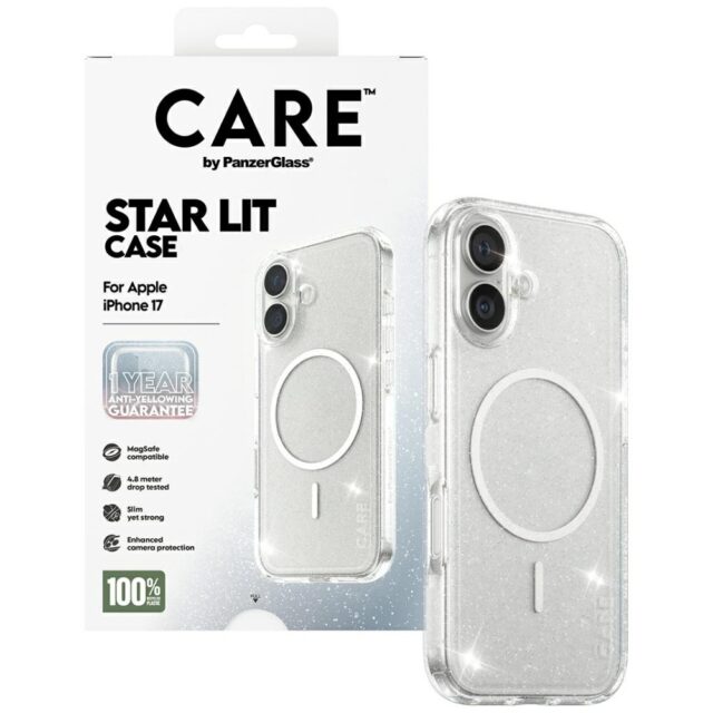 CARE by PanzerGlass Flagship Urban Explorer w. White MagSafe case for iPhone 17 Star Lit - imagine 4