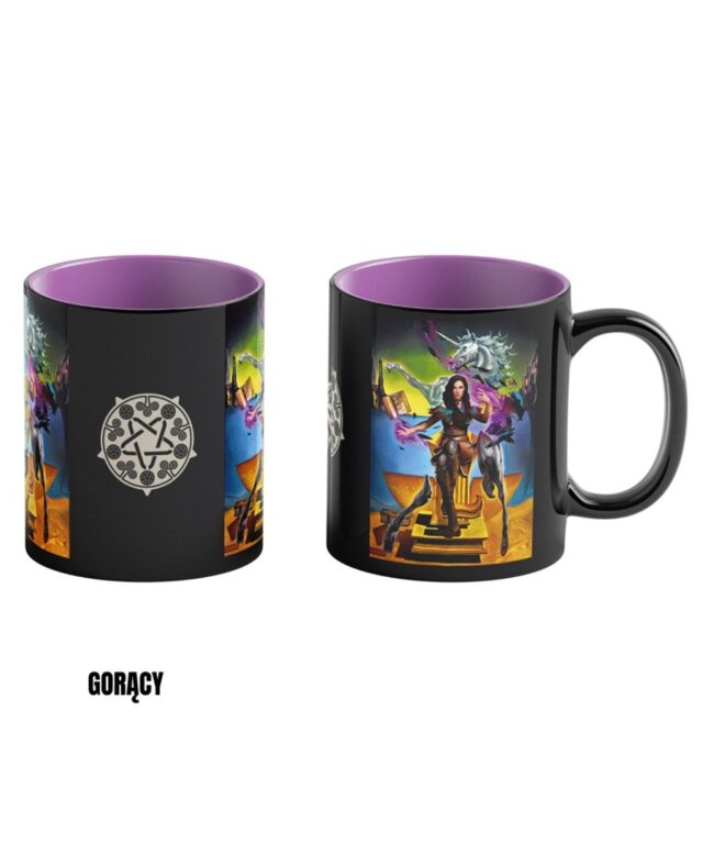 Heat Reveal Mug Good Loot The Witcher 3 Game Art Chronicles - Yennefer & Salvador Dali 450 ml Black  Purple - imagine 2