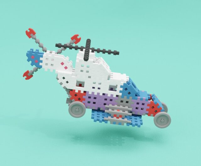 MARIOINEX Mini Waffle Building Blocks Constructor Expert  301 pieces - imagine 3