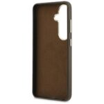 Guess PU 4G Resin Metal Logo Zadní Kryt pro Samsung Galaxy S26 Brown - imagine 7