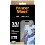 PanzerGlass Classic Fit EasyAligner Tempered Glass for iPhone 17 / 16 Pro - imagine 5
