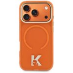 Case Karl Lagerfeld IML K Head Logo      MagSafe for iPhone 17 Pro orange - imagine 3