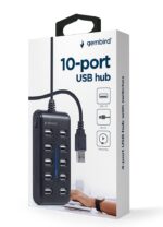 Gembird UHB-U2P10P-01 10-port USB 2.0 hub  black - imagine 5
