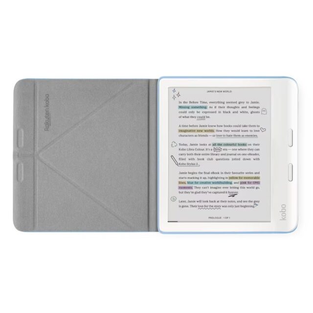 Etui Kobo Libra Colour SleepCover Case Dusk Blue - imagine 3