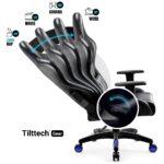 Gaming chair Diablo Chairs X-One 2.0 Normal Size black-blue - imagine 7