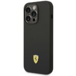 Ferrari FEHCP14XSIBBK iPhone 14 Pro Max6,7" black hardcase Silicone Metal Logo - imagine 2