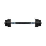 REBEL ACTIVE Adjustable bituminous dumbbell with connector 1x20kg - imagine 5