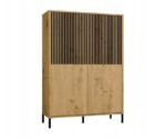 KAMARO 4DK SLIM/GŁ OAK ARTISAN DISPLAY CABINET - imagine 4