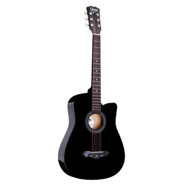 V-TONE AG One BK - 4/4 acoustic guitar  black - imagine 3