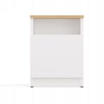 GALAX 30/1D WHITE/ARTISAN BEDSIDE TABLE