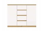 ARTISAN 2-DOOR 4-DRAWER CHEST OF DRAWERS/WHITE - imagine 4
