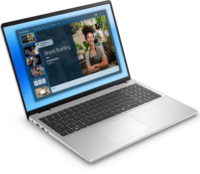 DELL DC16251 Intel Core 7 150U Laptop 40.6 cm (16 ) Full HD+ 16 GB DDR5-SDRAM 512 GB SSD Wi-Fi 6E (802.11ax) Windows 11 Pro Platinum  Silver - imagine 2