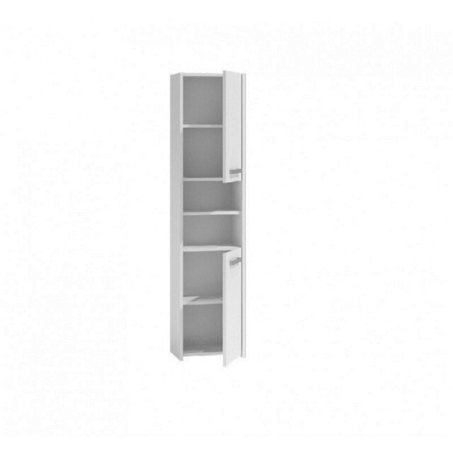 Topeshop S40 BIEL bathroom storage cabinet White - imagine 4