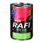 Dolina Noteci Rafi with venison  cranberries and blueberries - wet dog food - 400g