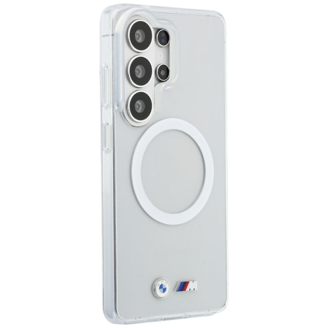 Case BMW IML Shockproof Metal Logo       MagSafe for Samsung Galaxy S26 Ultra tramsparent - imagine 5