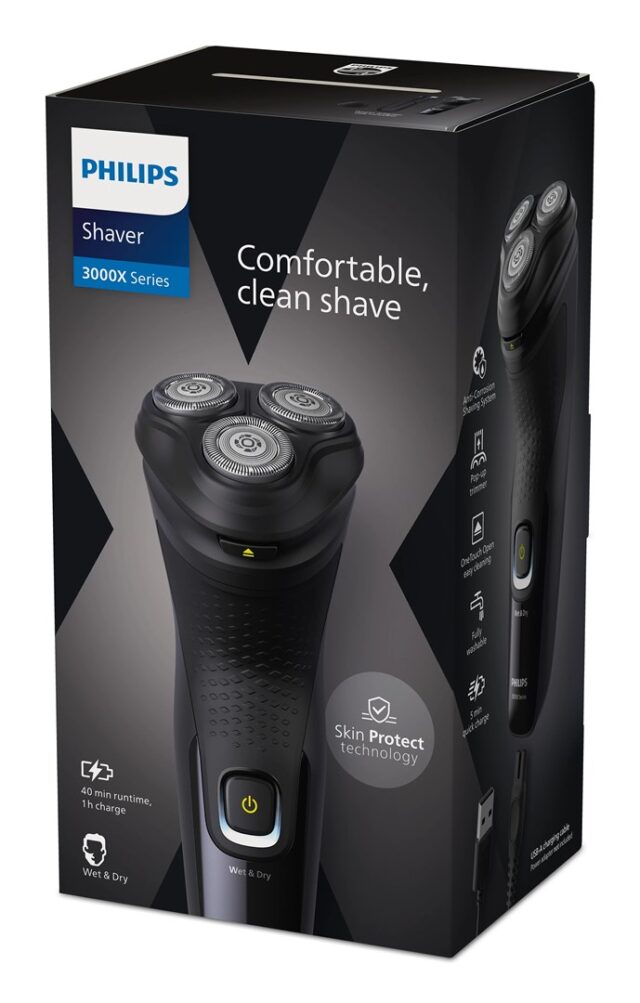 Philips X3021/00 men's shaver Rotation shaver Trimmer Black - imagine 3