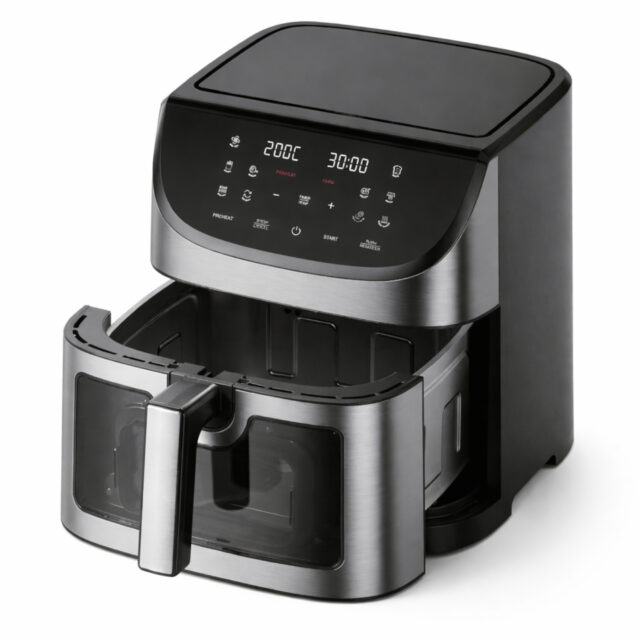 EXTRALINK AIR FRYER FRYTKOWNICA BEZTŁUSZCZOWA 8L 1800W 200 STOPNI - imagine 2