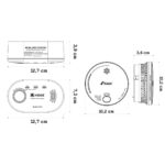 Czujnik czadu K5CO + czujka dymu 2030-DSR3 KIDDE - imagine 7