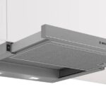 Bosch Serie 2 DFM064W55 cooker hood Semi built-in (pull out) Metallic  Silver 394 m3/h