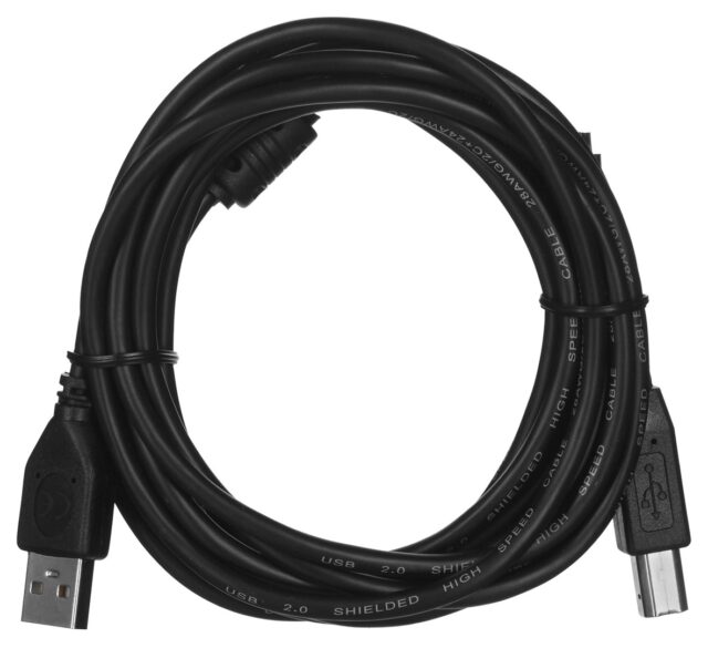 Gembird 3m USB 2.0 A/B M USB cable USB A USB B Black - imagine 3