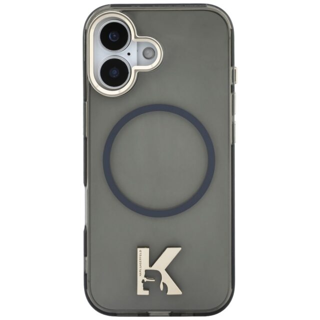 Case Karl Lagerfeld IML K Head Logo      MagSafe for iPhone 17 black - imagine 3
