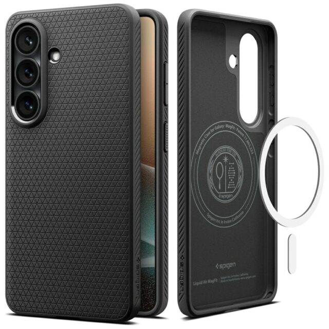 Case Spigen Liquid Air Mag MagSafe for Samsung Galaxy S26 matte black - imagine 8