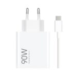 Xiaomi MDY-15-EK USB-A 90W Cestovní Nabíječka + USB-C 6A Datový Kabel White (Bulk)
