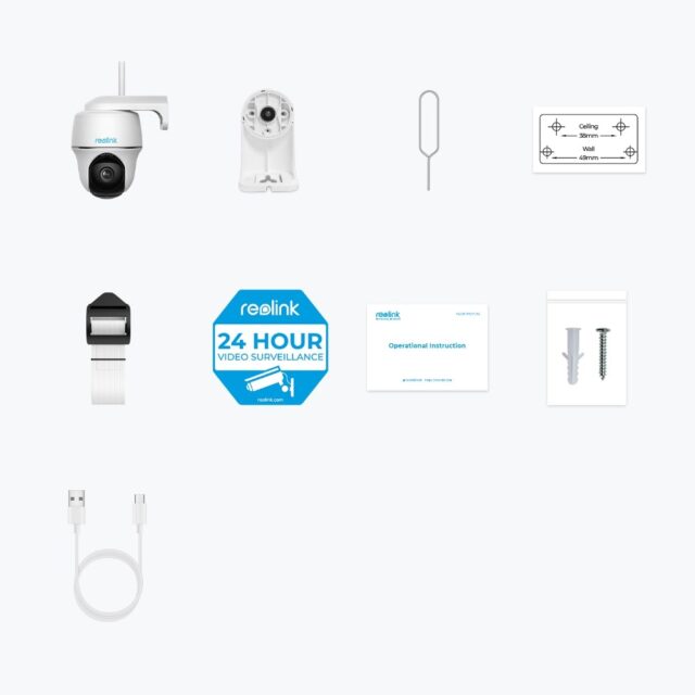 Reolink Argus Series B430 - 5MP Outdoor Wi-Fi Camera  Pan & Tilt  Person/Vehicle/Animal Detection  Color Night Vision - imagine 2