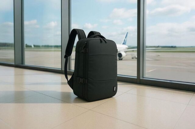 NOVEEN CTB500 Black 40x20x25 Travel Cabin Backpack with Pump - imagine 10