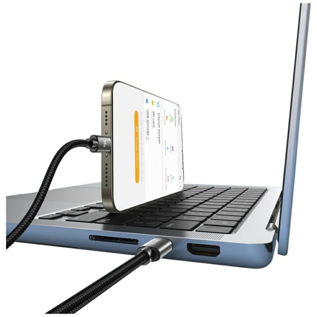 Cable USAMS U91 60W USB-C to USB-C 1m tarnish - imagine 2