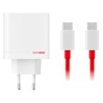 OnePlus SUPERVOOC 80W GaN Dual USB-A + USB-C Cestovní Nabíječka + USB-C/USB-C Kabel  White