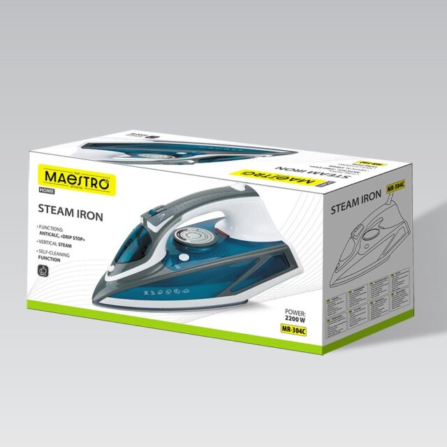 Steam iron MAESTRO MR-304C 2200W White  Blue - imagine 6