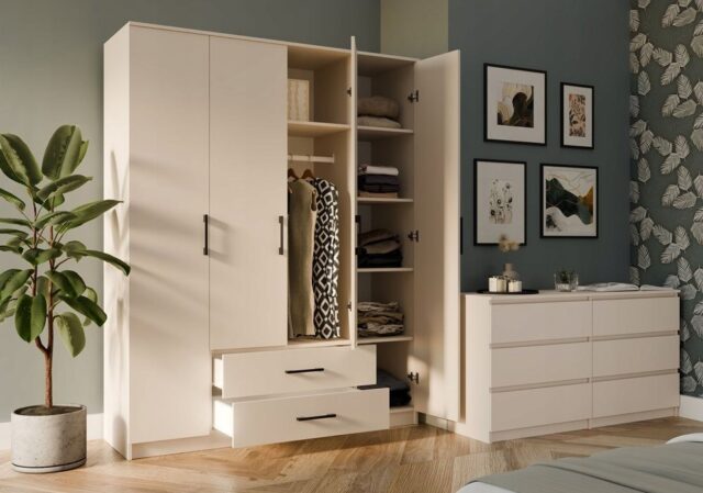 ROMANA wardrobe 160x205 Cashmere without mirror - imagine 7