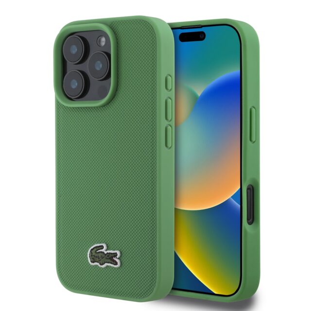 Lacoste LCHMP16LPVCN iPhone 16 Pro 6.3" zielony/green hardcase Iconic Petit Pique MagSafe - imagine 9