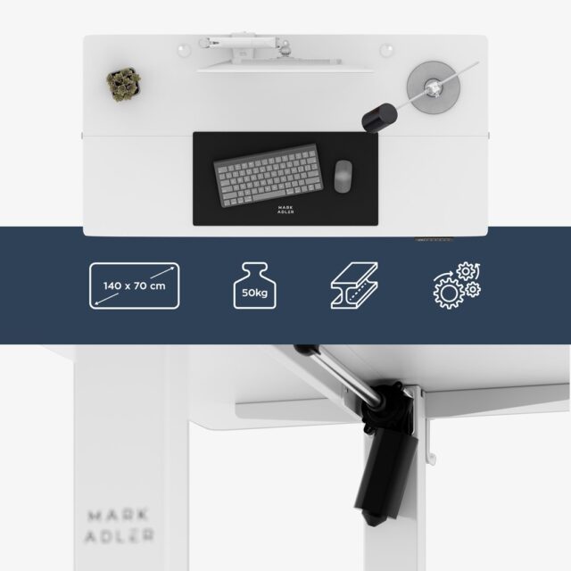 Biurko Leader 7.3 White - imagine 9