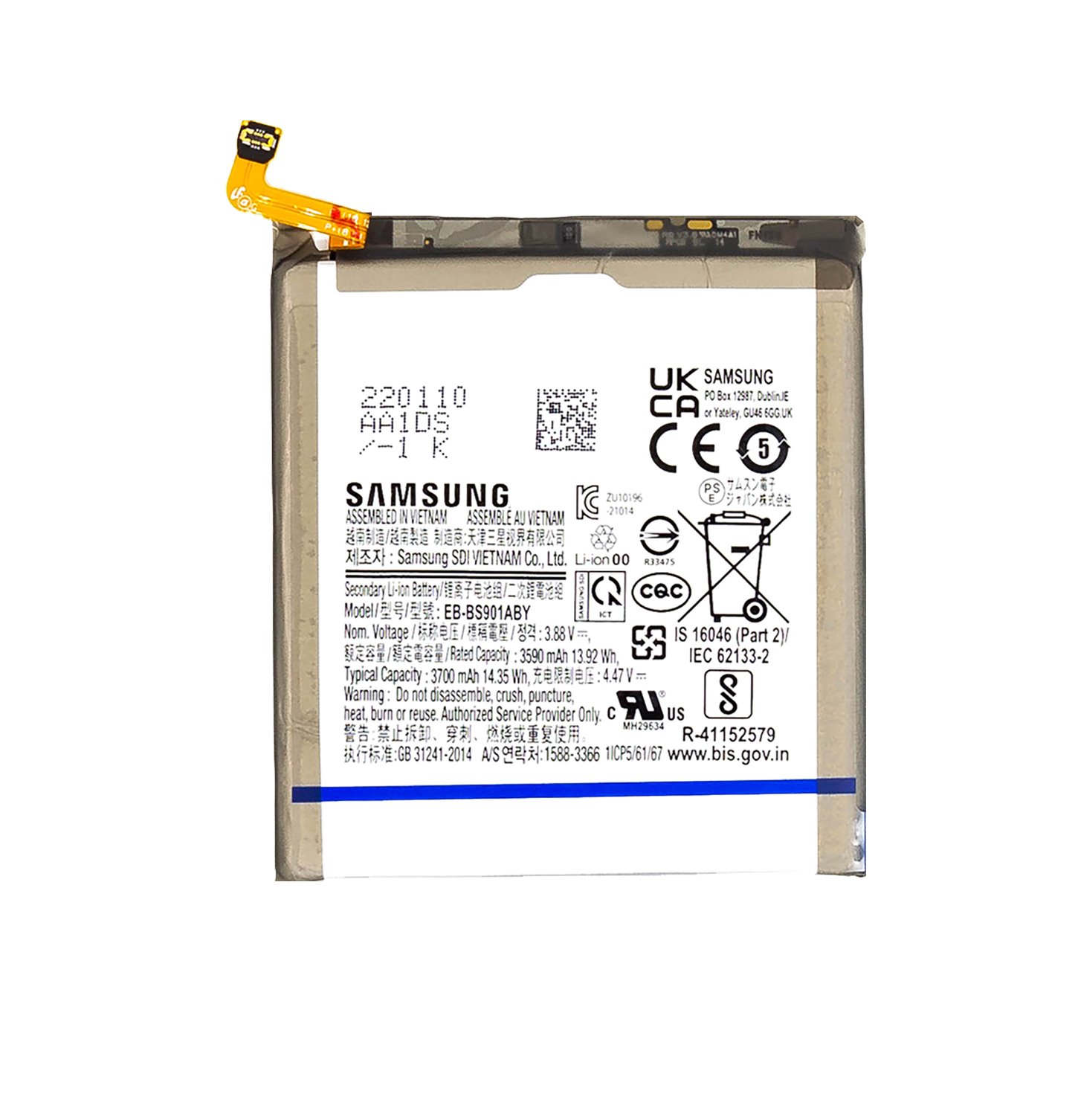 cps-b66b8ebabfd5aaf4727bebcb410bd405-2026-03-04-22-45-57 EB-BS901ABY Samsung Baterie Li-Ion 3700mAh (Service pack) - imagine 1