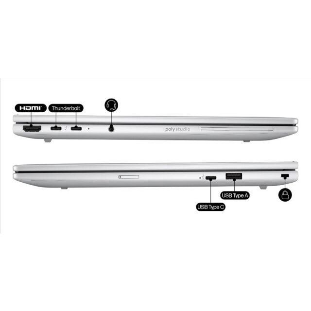 Portátil HP EliteBook 8 G1i de 14 pulgadas AI PC Intel Core Ultra 7 255U 35 6 cm (14 ) WUXGA 32 GB DDR5-SDRAM 1 TB SSD Wi-Fi 6E (802.11ax) Windows 11 Pro - imagine 7