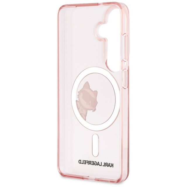 Case Karl Lagerfeld IML Peekaboo         Choupette MagSafe for Samsung Galaxy S26 pink - imagine 7