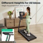 Treadmill with built-in work and exercise desk UREVO Foldi 3S - imagine 8