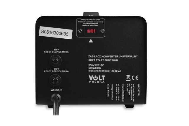 VP 2000 230VAC/110VAC CONVERTER NAPIĘCIA - imagine 4