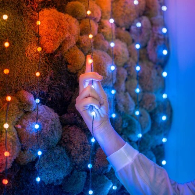 Twinkly Candies LED Christmas tree lights TWKP200RGB-G 6 m 200 lights - imagine 8