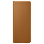 Etui Samsung EF-FF926LAEGWW Z Fold 3camel Leather Filp Cover