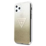 Guess GUHCN61SGTLGO iPhone 11 6,1" / Xr gold hard case Glitter Triangle - imagine 2