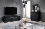 Cama chest of drawers 4D REJA black gloss/black gloss - imagine 7