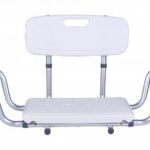 Recessed bath bench with back rest AT51032