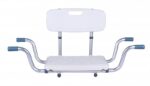 Recessed bath bench with back rest AT51032