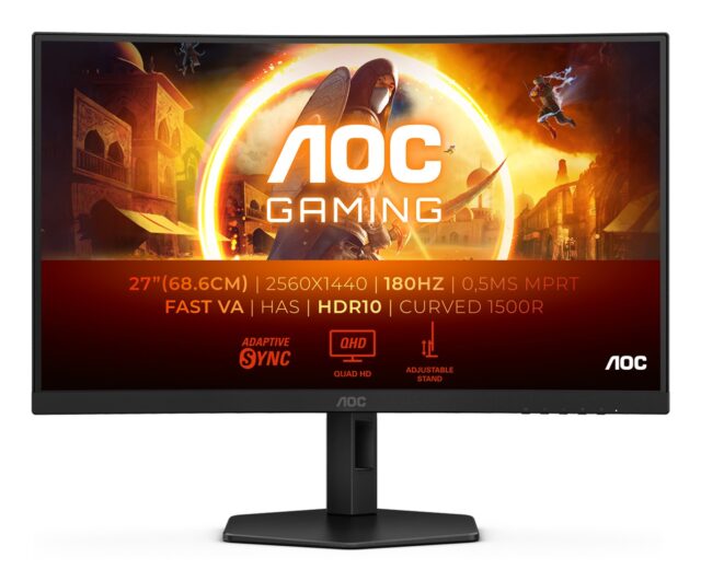 AOC G4 CQ27G4X computer monitor 68.6 cm (27 ) 2560 x 1440 pixels Quad HD LCD Black - imagine 2