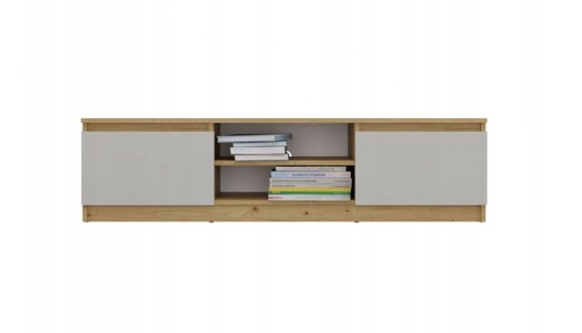 MALWA 140 TV cabinet  artisan oak/cashmere - imagine 5