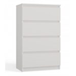 M4/60 MALWA CHEST OF DRAWERS 4 DRAWERS WHITE